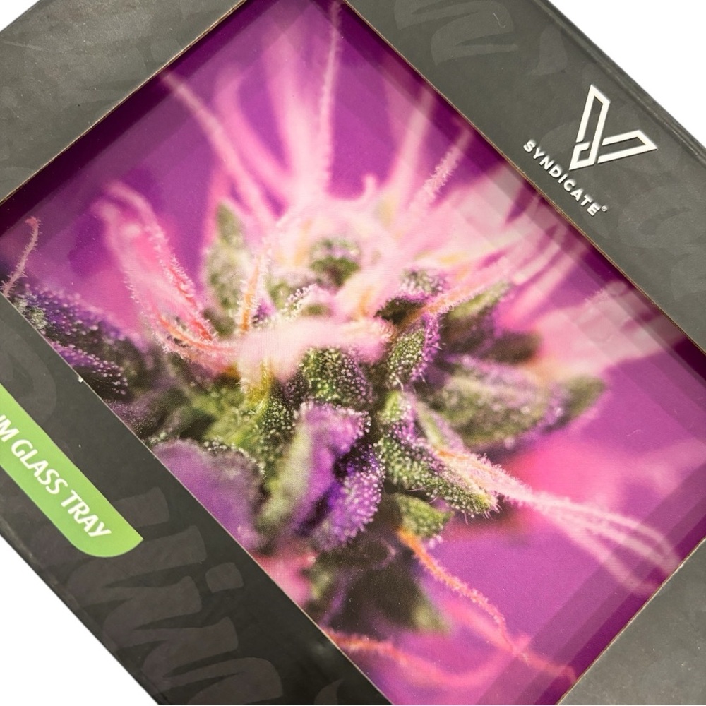 Purple Haze Glass Rolling Tray - Picture 5 of 5